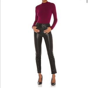 Mock neck NBD Sweater in Burgundy